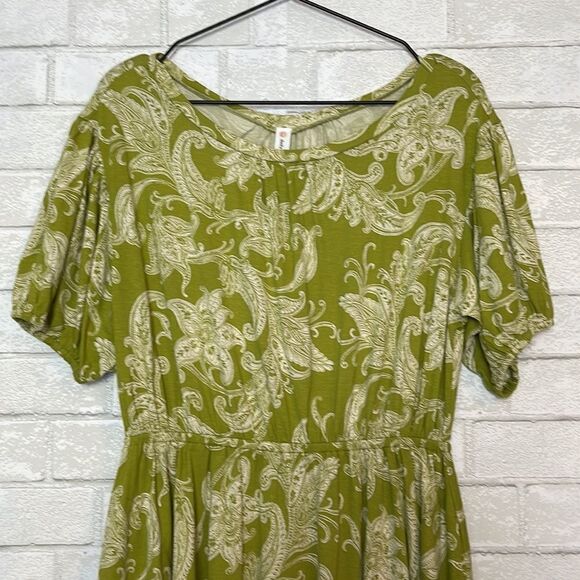 Anthropologie Daily Practice Mini Dress Green Floral Paisley Print S NWT - Picture 6 of 11